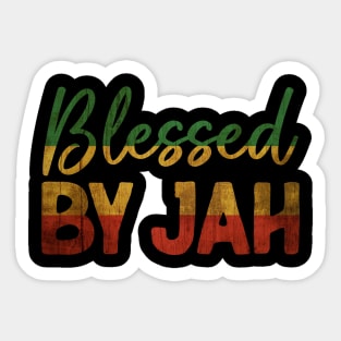 Blessed by Jah, Rastafarian Sticker